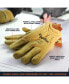 Men's Warm Fleece Lined Fiberfill Insulated Leather Gloves