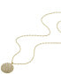 Фото #2 товара Fossil sadie Glitz Disc Gold-Tone Stainless Steel Chain Necklace