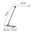 UNILUX Desktop Lamp Led 5W Double Joint And Tactile Metallic Gray Base