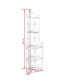 Фото #3 товара Corner Plant Rack White 14.2"x23.6"