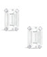 ფოტო #17 პროდუქტის Gemstone Stud Earrings in 10k White Gold