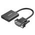 Фото #1 товара Переходник UGreen VGA-HDMI CM513 0.15м черный