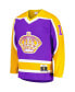 Фото #3 товара Men's Dave Taylor Purple Los Angeles Kings 1980/81 Blue Line Player Jersey