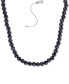 Фото #1 товара Macy's black Spinel Rondelle Bead Statement Necklace (58-1/8 ct. t.w.) in Sterling Silver, 16" + 2" extender