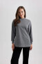 Regular Fit Bisiklet Yaka Sweatshirt Tunik B5617ax23au