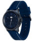 Фото #2 товара Men's Court Blue Silicone Strap Watch 42mm