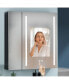 Фото #6 товара 30x30 Inch LED Bathroom Medicine Cabinet Surface Mount Double Door Lighted Medicine Cabinet