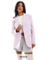 Miss Selfridge Petite oversized single breasted blazer in lilac