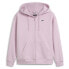 Puma Suede Logo Full Zip Hoodie Womens Purple Casual Outerwear 62597960