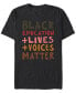 ფოტო #1 პროდუქტის Men's Black Lives Short Sleeve T-shirt