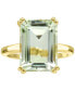 Green Quartz Emerald-Cut Statement Ring (6-7/8 ct. t.w.) in 14k Gold-Plated Sterling Silver (Also in Lime Quartz)