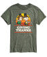 ფოტო #1 პროდუქტის Men's Short Sleeve Peanuts Giving Thanks T-shirt