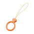 Фото #1 товара Аксессуар Hurtel силиконовый держатель кольцо с бриллиантом на палец для телефона, оранжевый