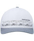 Men's White and Gray Drone Footage Snapback Hat