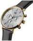 Фото #3 товара Наручные часы Hugo Boss men's Troper Quartz Fashion Chronograph Blue Leather Strap Watch 45mm.