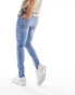 Фото #2 товара DTT stretch skinny fit jeans in light blue