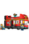 ® City Kırmızı İki Katlı Gezi Otobüsü 60407 - 7 Yaş ve Üzeri Çocuklar için Yapım Seti(384 Parça)