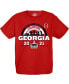 ფოტო #1 პროდუქტის Big Boys Red Georgia Bulldogs College Football Playoff 2021 National Champions Schedule T-shirt