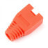 Strain relief boots for RJ45 8P8C wire - red - 10pcs