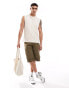 ADPT oversized vest in white