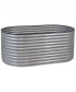 Фото #1 товара Galvalume Steel Oval Raised Garden Bed - Silver - 79 in x 32 in