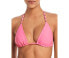Фото #1 товара Ramy Brook Womens Elsa Triangle Bikini Top Swimwear Pink Size Medium