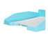 Фото #3 товара Q-CONNECT Plastic table tray opaque light blue 240x70x340 mm