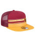 Men's Burgundy/Gold Washington Commanders Half Stripe Trucker 9FIFTY Snapback Hat Burgundy, Gold - фото #3