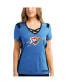 Фото #1 товара Women's Blue, Navy Oklahoma City Thunder Draft Me V-Neck T-shirt