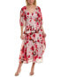 Фото #1 товара Taylor Jacquard Midi Dress Women's Red 6