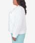 ფოტო #4 პროდუქტის Plus Size Hyannisport Jacket with Fringe Detail