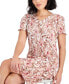 Фото #4 товара Petite Floral-Print Pleated Fit & Flare Dress