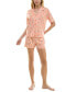 Фото #1 товара Пижама женская Derek Heart 2-предметная краткая пижама с принтом