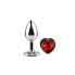 Фото #6 товара Heart Shaped Butt Plug Red Scarlet Size S
