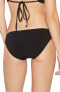 Фото #2 товара Robin Piccone Ava Tab Side Bikini Bottom (Black) Women's Swimwear Sz. XS 150040