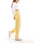 Фото #1 товара ASOS DESIGN sweat joggers with cuff in yellow