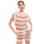 Фото #1 товара ASOS DESIGN knitted stripe tank top in multi