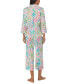 Фото #2 товара Пижама Ralph Lauren для женщин с 3/4 рукавом и укороченными брюками
