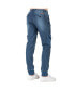 Фото #2 товара Men's Premium Knit Denim Jogger Jeans with Cargo Pockets