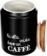 Фото #2 товара Villa d'Este Home Tivoli Gres Coffee Canister, Black, 11 x 15 cm