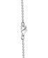 Фото #3 товара Mickey Mouse Cubic Zirconia & Black Spinel Heart 18" Pendant Necklace in Sterling Silver