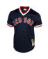 Фото #5 товара Men's Ted Williams Boston Red Sox 1990 Authentic Cooperstown Collection Batting Practice Jersey - Navy Blue