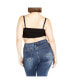 ფოტო #2 პროდუქტის Plus Size Kiera Cropped Top