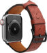 Hurtel Strap Leather skórzany pasek Apple Watch Ultra, SE, 8, 7, 6, 5, 4, 3, 2, 1 (49, 45, 44, 42 mm) opaska bransoleta czerwony