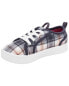 Toddler Plaid Canvas Sneakers 4