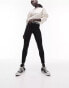 Topshop Petite branded elastic legging in black Черный, 38 - фото #1