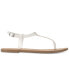 Фото #2 товара Women's Krisleyy T Strap Thong Flat Sandals, Created for Macy's
