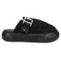 Фото #1 товара Puma Suede Mayu Mule Platform Slide Womens Black Casual Sandals 38673001