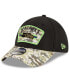 Фото #3 товара Men's Black-Camouflage Seattle Seahawks 2021 Salute To Service 39THIRTY Flex Hat