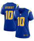 Фото #1 товара Women's Justin Herbert Royal Los Angeles Chargers Game Jersey
